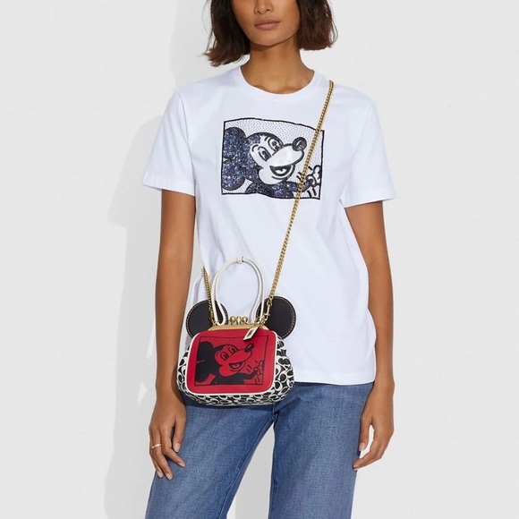 Coach | Disney Mickey Mouse X Keith Haring T Shirt Large - Picture 1 of 11